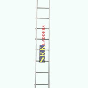 Bipole Aluminium Ladder - 1" Round Fluted Rungs - 11ft